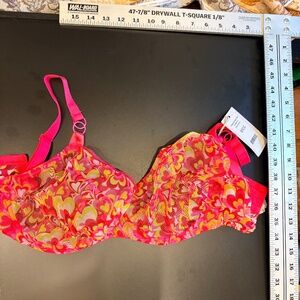 NWT Curvy Kate Lifestyle Heart Bra UK 32GG Pink Yellow